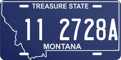 MT license plate 112728A