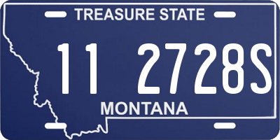MT license plate 112728S