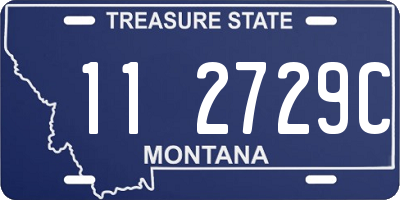 MT license plate 112729C