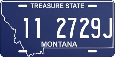 MT license plate 112729J