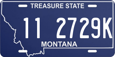 MT license plate 112729K