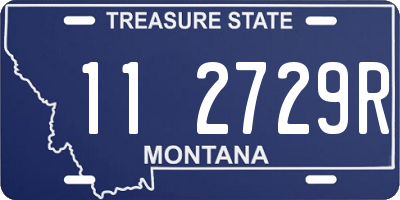 MT license plate 112729R