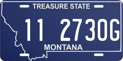 MT license plate 112730G