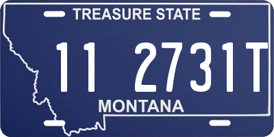 MT license plate 112731T