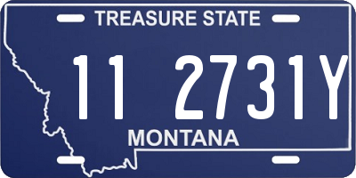 MT license plate 112731Y