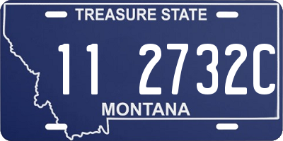 MT license plate 112732C