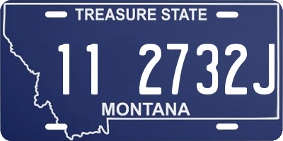 MT license plate 112732J