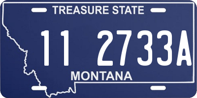 MT license plate 112733A