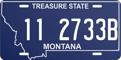 MT license plate 112733B