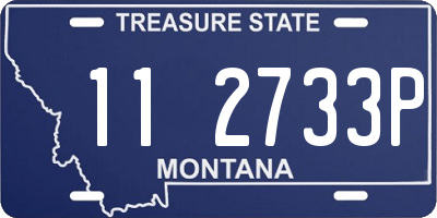 MT license plate 112733P