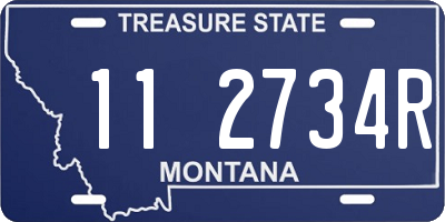 MT license plate 112734R