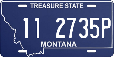 MT license plate 112735P