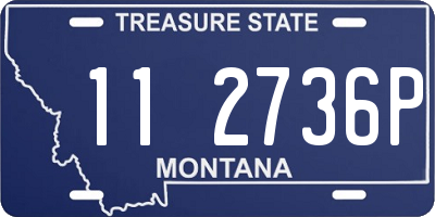 MT license plate 112736P