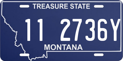 MT license plate 112736Y