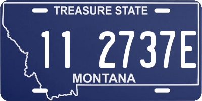 MT license plate 112737E