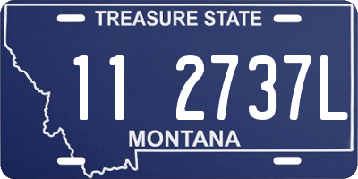 MT license plate 112737L