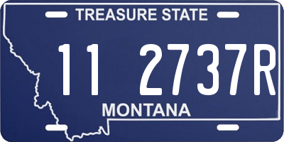 MT license plate 112737R