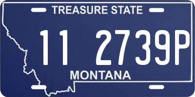 MT license plate 112739P