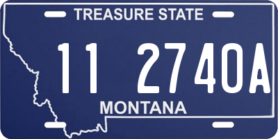 MT license plate 112740A