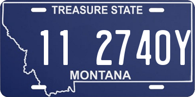 MT license plate 112740Y