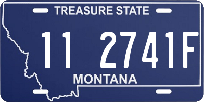 MT license plate 112741F