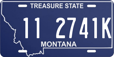 MT license plate 112741K