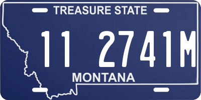 MT license plate 112741M