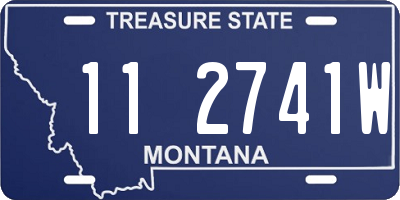 MT license plate 112741W