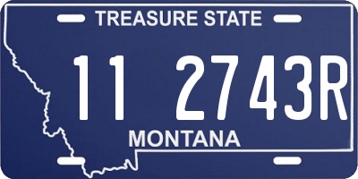 MT license plate 112743R