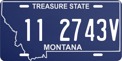 MT license plate 112743V