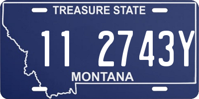 MT license plate 112743Y
