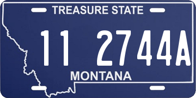 MT license plate 112744A