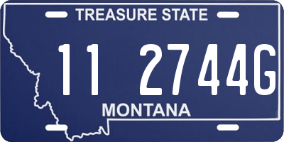 MT license plate 112744G