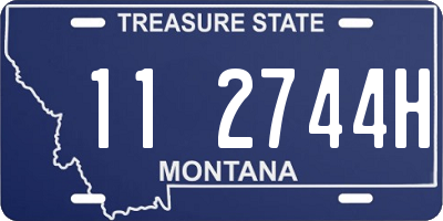 MT license plate 112744H