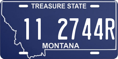 MT license plate 112744R