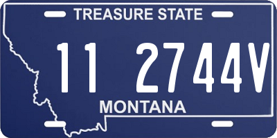 MT license plate 112744V