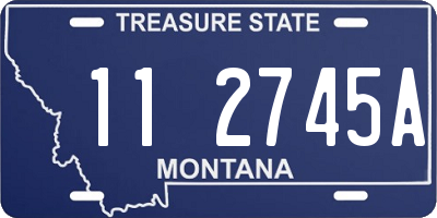 MT license plate 112745A