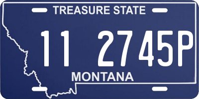MT license plate 112745P