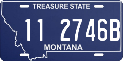 MT license plate 112746B