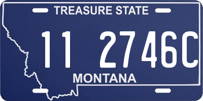 MT license plate 112746C