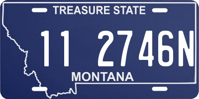 MT license plate 112746N