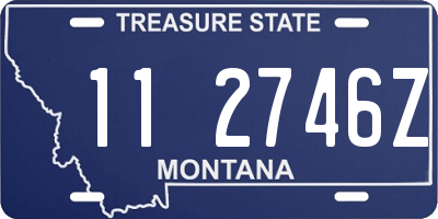 MT license plate 112746Z