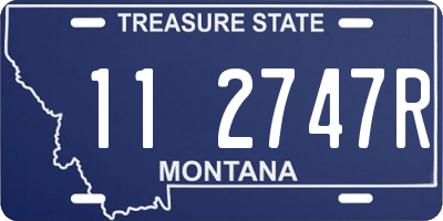 MT license plate 112747R