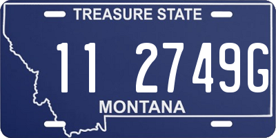 MT license plate 112749G