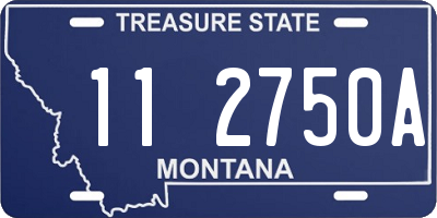 MT license plate 112750A