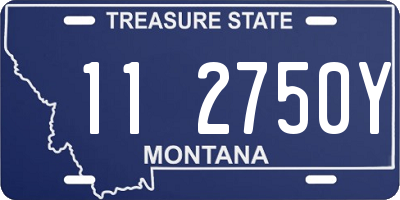 MT license plate 112750Y