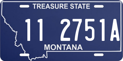 MT license plate 112751A