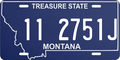 MT license plate 112751J