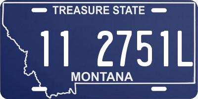 MT license plate 112751L