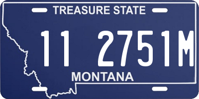 MT license plate 112751M